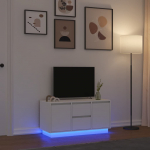 TV skapis ar LED apgaismojumu White 100x41x50 cm | 861409 | 8721158703286