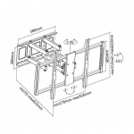 Sunne Seinale kinnitatav hoidik 60'' - 100'' | 60-100-EA | 6956745156264
