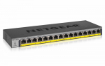 NETGEAR GS116LP PoE Switch 16 Port Gigabit Ethernet LAN Switch mit 16x PoE+ 76W (Plug-and-Play Netzwerk Switch PoE 16 Ports, l&uuml;fterlos, 19 Zoll Rack-Montage), Black | GS116LP-100EUS | 0606449133356