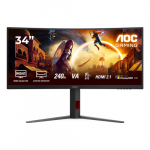AOC CU34G4Z (86.4 cm (34 Zoll), Black (matt), WQHD, Fast-VA, Curved, USB-Hub, HDR, 240Hz Panel) | CU34G4Z | 4038986612692