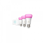 Philips Hue stardikomplekt sild + 3 x pirn E27 A60 RGBW 9W BT + l&uuml;liti | 929002468804 | 8719514291355