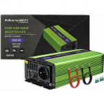 Qoltec pingemuundur Monolith | aku laadimine | UPS | 300W | 600W | 12V kuni 230V | Puhas siinus | 51940 | 5901878519401