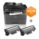 Brother MFC-L2827DWXL S/W-Laser-Multifunktionsdrucker Scanner Kopierer Fax WLAN | MFCL2827DWXL | 4977766831444