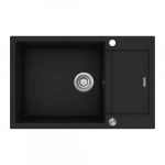 Zlewozmywak Concept Zlewozmywak kuchenny granitowy z ociekaczem CZARNY DG05L60bc | dg05L60bc | 8595631011485