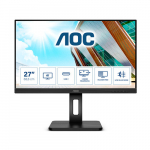 Monitors AOC  68,6cm/27" (3840x2160) AOC U27P2CA 16:9 4K IPS 4ms 60Hz HDMI DP USB-C Pivot Black | U27P2CA | 4038986189859