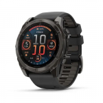 Garmin fenix 8 - 51mm AMOLED Sapphire Black/CarbonGray Titan Silikon-Armband | 010-02905-21 | 753759338206