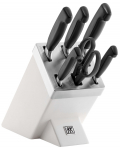 Zwilling Zestaw noży samoostrzących ZWILLING Four Star 35148-207-0 7 element&oacute;w biały | 35148-207-0 | 4009839531217