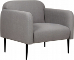 Beliani Fotel tapicerowany szary STOUBY | 426935 Bel | 4255664845122