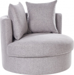 Beliani Fotel obrotowy szary DALBY | 458916 Bel | 4255664863218