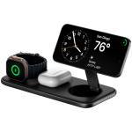 Satechi Qi2 Trio juhtmevaba laadimisalus - magnetiline juhtmevaba laadija kolmele seadmele (AppleWatch 5W, AirPods 5W, Qi2) | ST-QTPM-EA | 810086361861