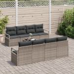 9-osaline aiam&ouml;&ouml;bli komplekt pol&uuml;rotangist koos patjadega Grey | 3346309 | 8721158958952