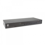 LevelOne KVM Switch  8xUSB-B,8xVGA,8xPS/2,2xUSB-A    Black | KVM-3208 | 4015867229385