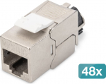 Digitus DIGITUS CAT 6A Keystone moodul, varjestatud koos kaablihalduriga 48 tk | DN-93617-48 | 4016032490623