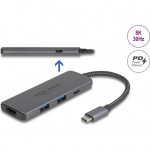 Delock DeLOCK USB Type-C dokkimisjaam 8K - HDMI/USB/PD 3.0 100 W | 87804 | 4043619878048