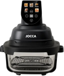 &Otilde;hufrit&uuml;&uuml;r Jocca Kombiwar Air Fryer klaasist anumatega 4.5L+1.5L Black | 8435253593672 | 8435253593672