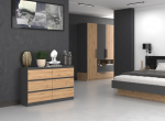 Topeshop M6 120 ANTRACYT/ART kummut | M6 ANTR/ART | 5904507201470