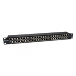 Equip Patchpaneel 48x RJ45 Cat6A 19" FTP 1HE Premium Black | 326626 | 4015867237588