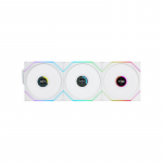 Lian Li UNI FAN TL Wireless LCD L&uuml;fter, ARGB, PWM, 3er-Pack inkl. Controller - Reverse Blade, 120 mm, wei&szlig; | LULI-120 | 4718466017383