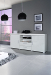 Cama sideboard SAMBA white/white gloss | SAMBA 5 BI/BI | 5903815003608