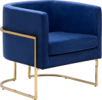 Beliani Velūra atpūtas krēsls Blue SIRKKA | 185418 | 4251682232005