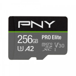 M&auml;lukaart PNY PRO Elite MicroSDXC 256 GB Class 10 UHS-I/U3 A2 V30 (P-SDU256V32100PRO-GE) | P-SDU256V32100PRO-GE | 0751492639062