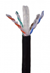 Alantec KIU6OUTZ305 v&otilde;rgukaabel 305 m Cat6 U/UTP (UTP) Black | KIU6OUTZ305 | 5901738553644