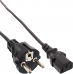 Toitejuhe InLine 35 tk hulgi-pakk &reg; Toitejuhe saksa 3-kontaktiga IEC C13 H05VV-F 3x0.75mm&sup2; Black 1.8m | B-16651 | 4043718290130