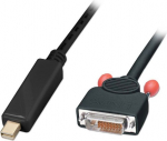 Kaabel Lindy DisplayPort Mini - DVI-D 3m Black (41697) | 41697 | 4002888416979