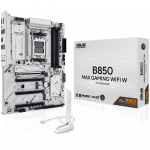 Pamatplate Intel procesorsiem Asus  B850 MAX GAMING WIFI W | Processor family AMD | Processor socket AM5 | DDR5 | Supported hard disk drive interfaces SATA, M.2 | Number of SATA connectors 4 | 90MB1M10-M0EAY0 | 4711387981016