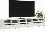 vidaXL valge k&uuml;lmvaltsitud terasest telerikapp 202x39x43,5 cm | 3307160 | 8721158304520