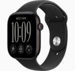 Nutikell Apple Watch Series 12 GPS + Cellular 46mm must alumiiniumkorpus musta spordirihmaga - M/L | MJG94ZR/A | 195951232218