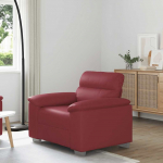 vidaXL Tugitool, wine red, 60 cm, kunstnahaga kaetud | 4105329 | 8721158692382