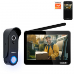 EVOLVEO DoorPhone W7, Sada dom&aacute;c&iacute;ho bezdr&aacute;tov&eacute;ho videotelefonu s WiFi čern&yacute; monitor | 2055159658736 | 8595683204613