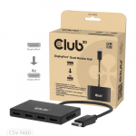 Club3D Multi Streaming Transport Hub 1xDP->4xDP 4K30Hz | CSV-7400 | 8719214473679