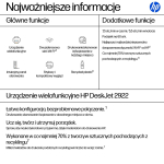 Urządzenie wielofunkcyjne DeskJet 2922 All-in- One A24HVB | A24HVB#686 | 0198828789792