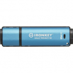 Pendrive Kingston IronKey Vault Privacy 50 256 GB USB stick (light blue/black, USB-A 3.2 Gen 1) | IKVP50/256GB | 0740617329100