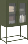 vidaXL Komoda Oliwkowo-zielona 68x39x107 cm Stal | 853378 | 8721158372123
