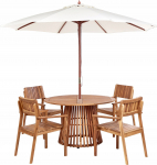 Beliani Zestaw jadalniany Drewno Jasne drewno AGELLO | 511209 Bel | 4255664878625