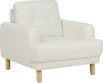 Beliani Fotel zlamana biel TUVE | 466345 Bel | 4255664867797