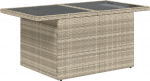 vidaXL 5-osaline aiam&ouml;&ouml;bli komplekt pol&uuml;rotangist koos patjadega Light Grey | 3348188 | 8721158983022