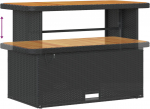 9-osaline aiam&ouml;&ouml;bli komplekt pol&uuml;rotangist, patjadega, Black, Akatsia | 3362009 | 8721288421289