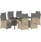 vidaXL 7-osaline aiam&ouml;&ouml;bli komplekt Pol&uuml;rattan Beige Lumarko | 3380565 VidaXL | 8721288654854