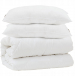 vidaXL Tekike padjadega Komplekt 3 tk White 240 x 260 cm Mikrofiber Lumarko! | 3378189 VidaXL | 8721288622280