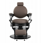 Gabbiano Fotel barberski Niccolo brązowy bezguzikowy | 5906717464973 | 5906717464973
