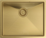 Zlewozmywak Quadron ANTHONY SteelQ zlewozmywak PVD złoty z syfonem 1-komorowy b/o wersja wpuszczana + szablon + zaczepy | 73241000 | 5903242538087