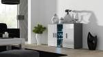Kummut SOHO S7 120 cm hall/valge l&auml;ige | SOHOKOM SZ/BI | 5903815003363