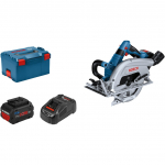 Bosch Powertools PRO Akku-Handkreiss&auml;ge BITURBO GKS 18V-70 L Professional (blau/schwarz, 2x Li-Ion Akku ProCORE18V 5,5Ah, in L-BOXX) | 06016B9002 | 4059952577951
