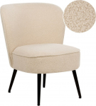 Beliani Fotel boucle jasnobeżowy VOSS | 463795 Bel | 4255664866301