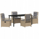 vidaXL Aiam&ouml;&ouml;bli komplekt 5 tk Beige pol&uuml;rattan Lumarko | 3381005 VidaXL | 8721288659255