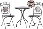 Beliani Zestaw mebli balkonowych Black CARPINO | 506775 Bel | 4255664876102